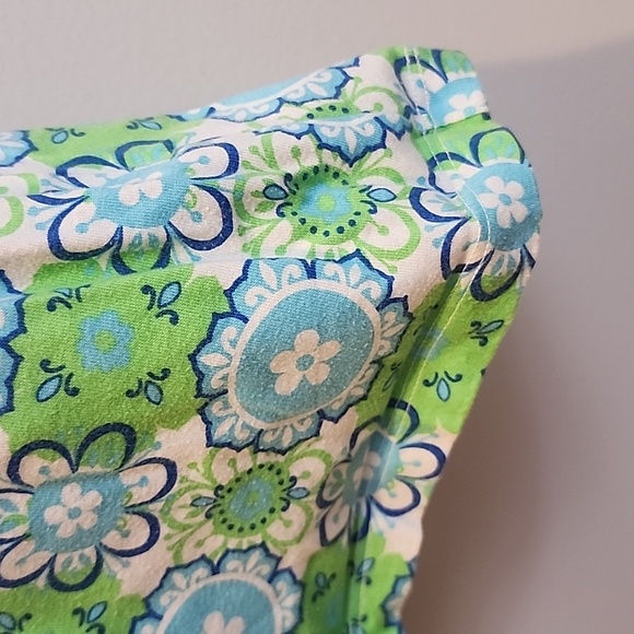 Hanna Andersson Blue and Green Floral Spaghetti Strap Sundress 130 - Picture 7 of 12